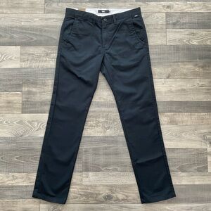 32x32 Vans Off The Wall Authentic Chino Pants Men’s 32 Black Modern Slim Stretch